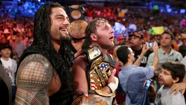 Smiling Expression OF Dean Ambose & Reigns - WWE Superstars - Wrestling ...