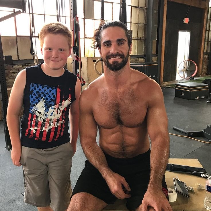 Seth Rollins with a Fan